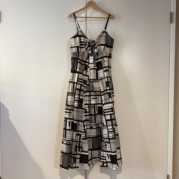 DKNY Geometric Spaghetti Strap Dress NWT - Picture 5 of 5